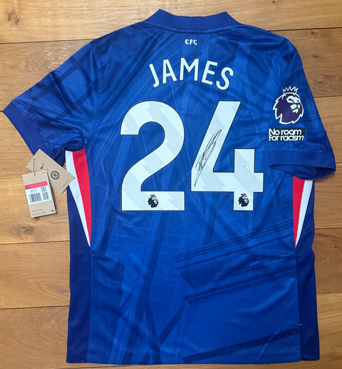Reece James Hand Signed Chelsea 2025-2026 Home Shirt