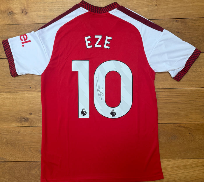 Eberechi Eze Hand Signed Arsenal 2026-2027 Home Shirt
