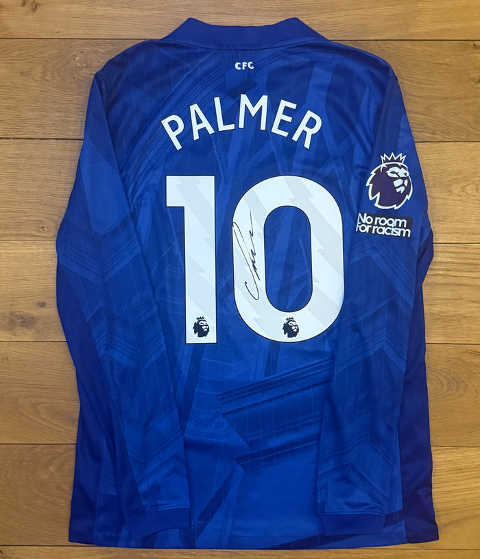 Cole Palmer Hand Signed Chelsea 2025-2026 Home Long Sleeve Shirt