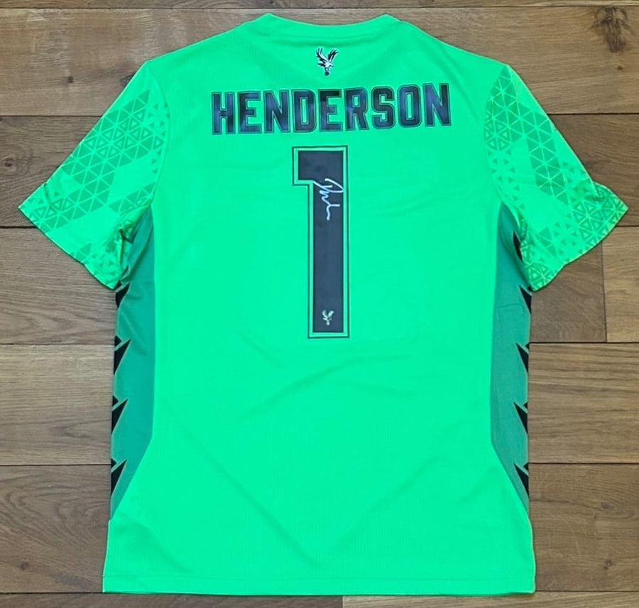 Dean Henderson Hand Signed Crystal Palace 2025-2026 Cup Goalkeeper Shirt