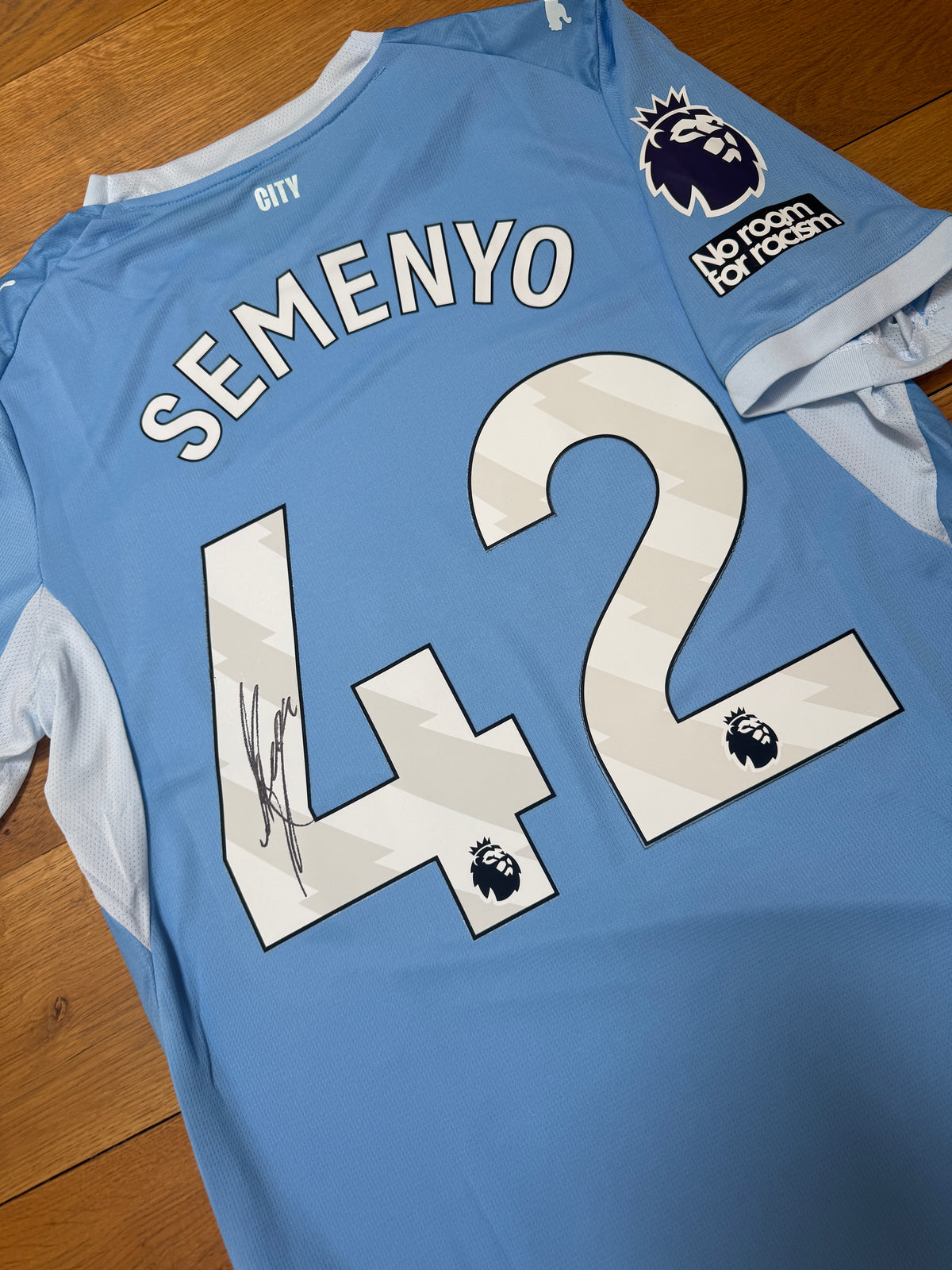 Antoine Semenyo Hand Signed Manchester City 2026-2027 Home Shirt