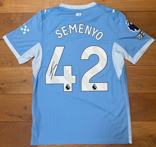 Antoine Semenyo Hand Signed Manchester City 2026-2027 Home Shirt