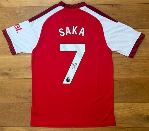 Bukayo Saka Hand Signed Arsenal 2026-2027 Home Shirt