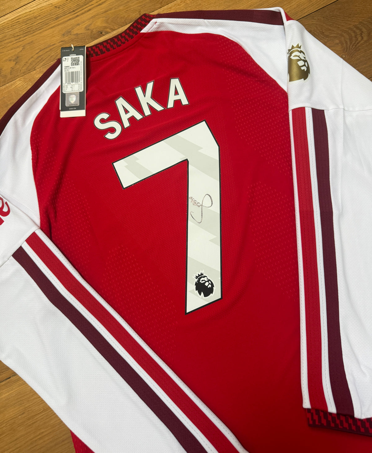 Bukayo Saka Hand Signed Arsenal 2026-2027 Player Version Long-Sleeve Shirt