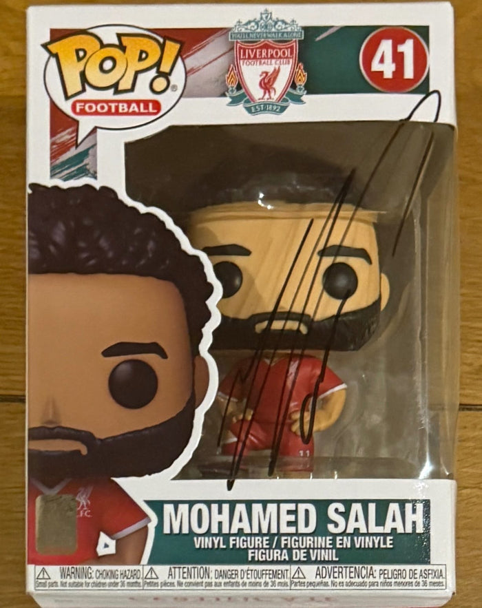 Mohamed Salah Hand Signed Liverpool Funko Pop #41 | Official Club COA