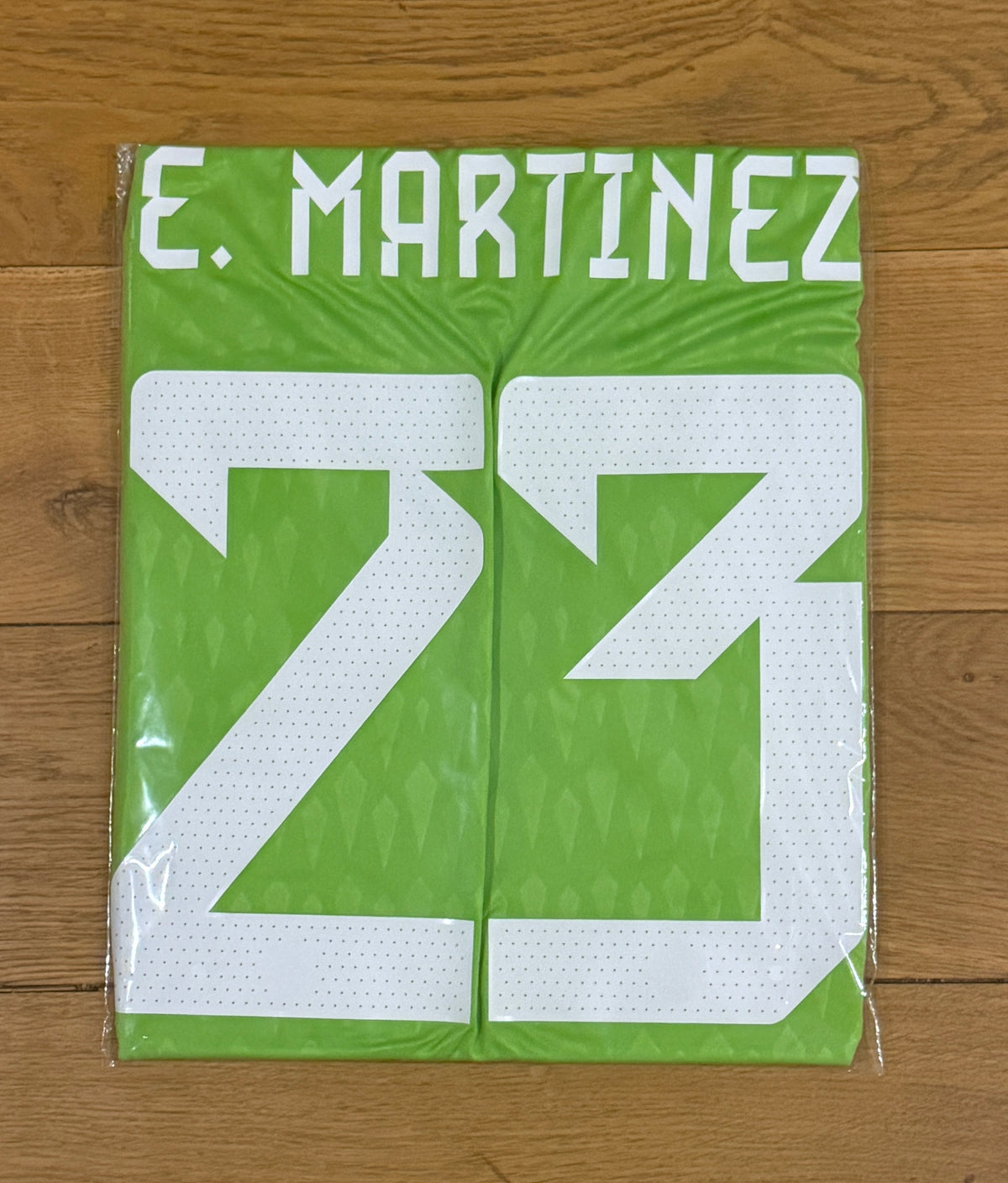 Emiliano Martínez Hand Signed Argentina 2022 FIFA World Cup Winners Goalkeeper Shirt | Official ICONS COA