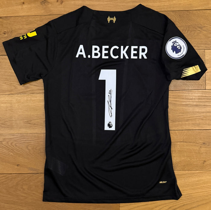 Alisson Becker Hand Signed Liverpool 2019-2020 Goalkeeper Shirt