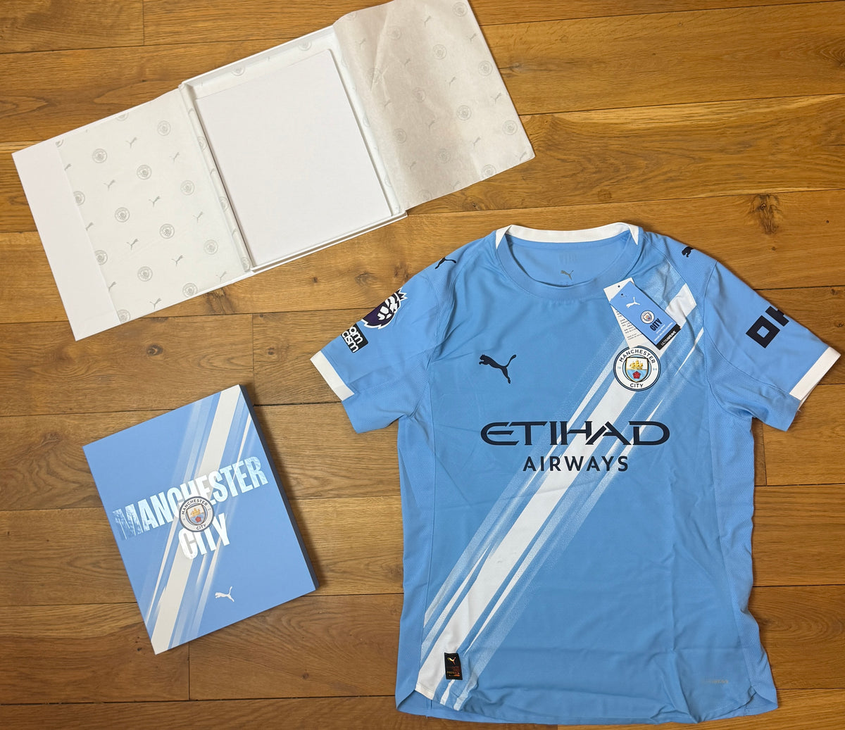 Phil Foden Hand Signed Manchester City 2025-2026 Player Version Shirt in Official Presentation Box