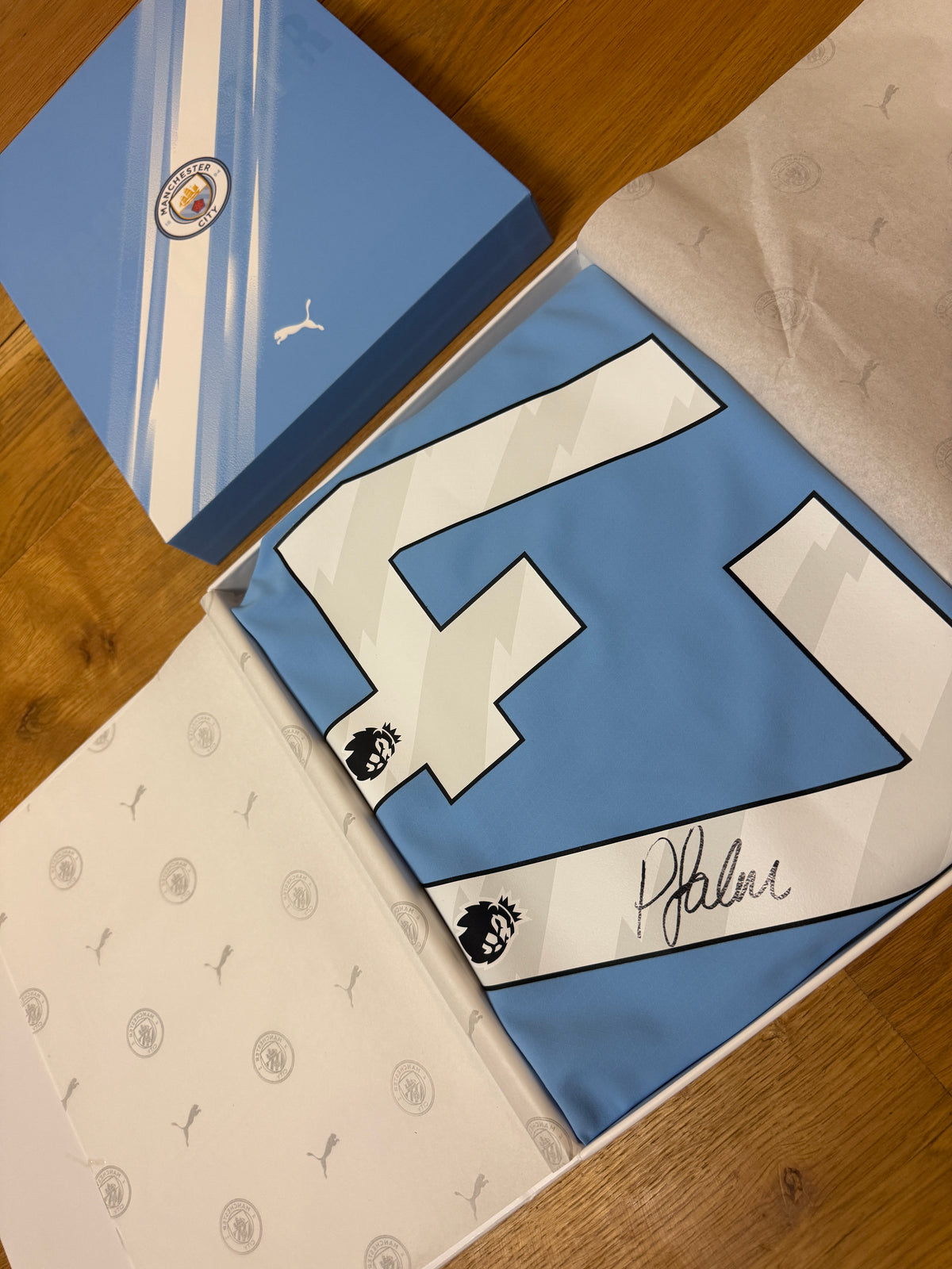 Phil Foden Hand Signed Manchester City 2025-2026 Player Version Shirt in Official Presentation Box