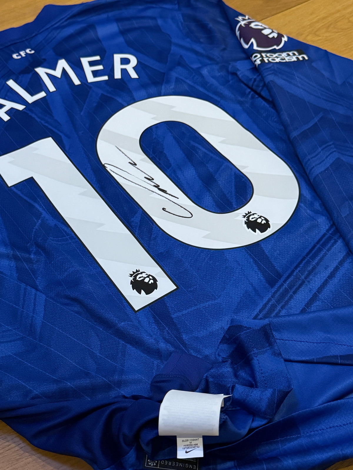 Cole Palmer Hand Signed Chelsea 2025-2026 Home Long Sleeve Shirt