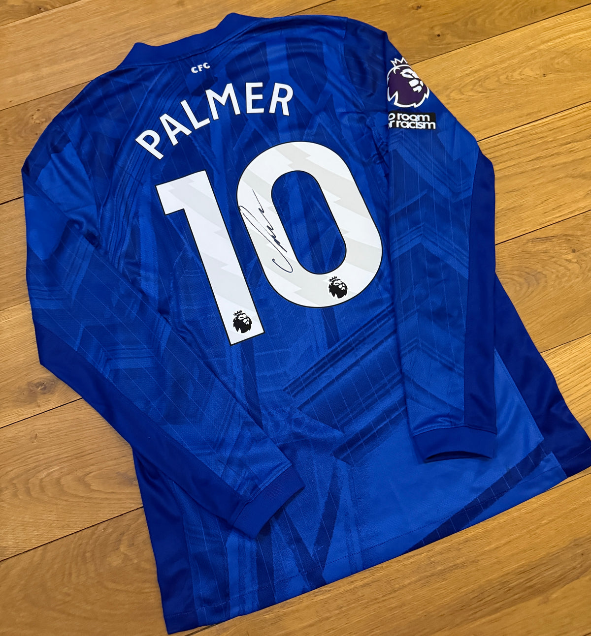 Cole Palmer Hand Signed Chelsea 2025-2026 Home Long Sleeve Shirt