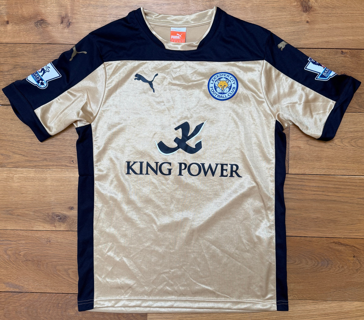 Esteban Cambiasso Hand Signed On Leicester City 2014-2015 Away Shirt